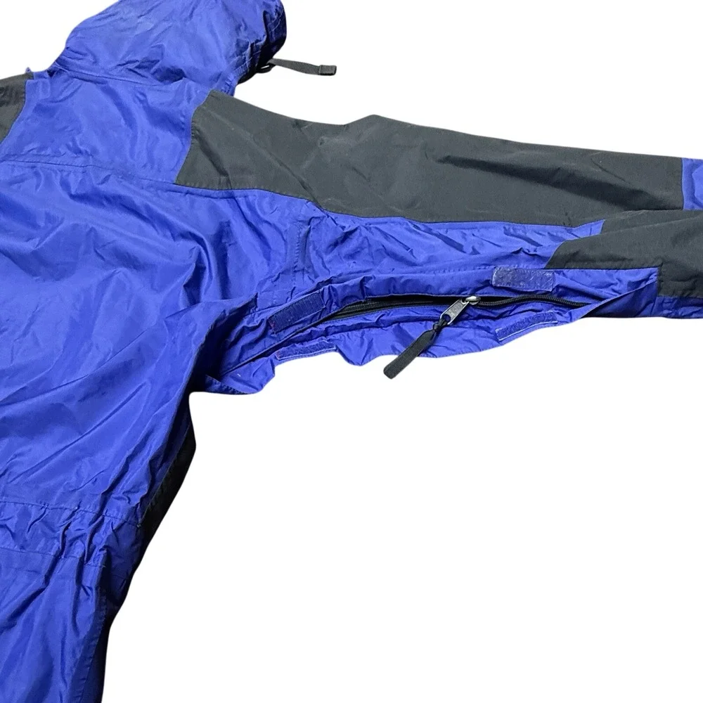 Vtg The North Face Gore-Tex Mountain Jacket Men's L Blue Purple 90s Outdoor Camp